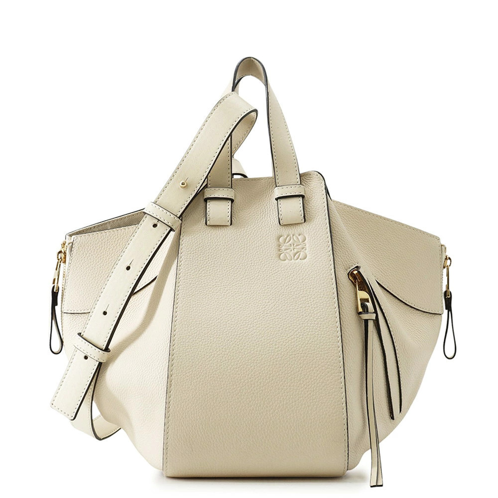 Loewe Hammock Leather Top Handle Bag Tan